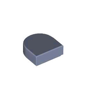 Sand Blue Tile, Round 1 x 1 Half Circle Extended
