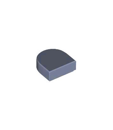 Sand Blue Tile, Round 1 x 1 Half Circle Extended