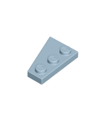 Sand Blue Wedge, Plate 3 x 2 Right