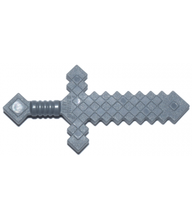 Dark Bluish Gray Minifigure, Weapon Sword Pixelated (Minecraft)