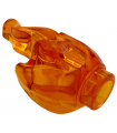Trans-Orange Flame Burst with Bar Handle