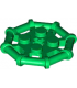 Green Plate, Modified 2 x 2 with Bar Frame Octagonal, Reinforced, Completely Round Studs