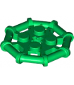 Green Plate, Modified 2 x 2 with Bar Frame Octagonal, Reinforced, Completely Round Studs