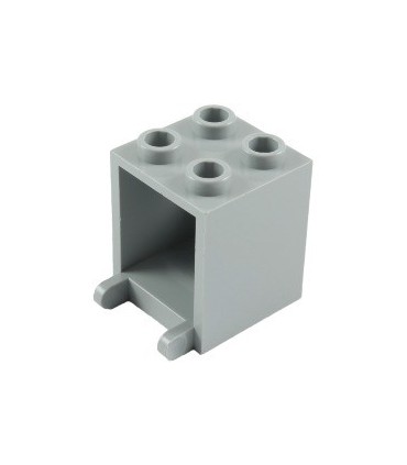 Light Bluish Gray Container, Box 2 x 2 x 2