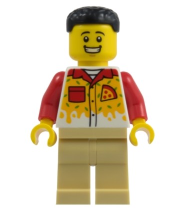 Pizza Chef - Male, Tan Legs, Black Hair