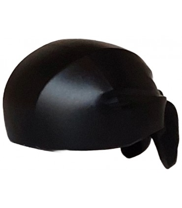 Black Minifigure, Headgear Hat, Cloth Wrap / Bandana with Double Tail in Back, Few Folds