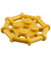 Pearl Gold Plate, Modified 2 x 2 with Bar Frame Octagonal, Reinforced, Completely Round Studs