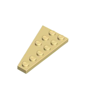 Tan Wedge, Plate 6 x 3 Right