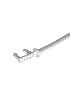 White Minifigure, Weapon Sword, Katana with Neck Bracket
