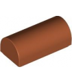 Dark Orange Slope, Curved 1 x 2 x 2/3 Double