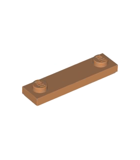 Medium Nougat Plate, Modified 1 x 4 with 2 Studs with Groove