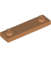 Medium Nougat Plate, Modified 1 x 4 with 2 Studs with Groove