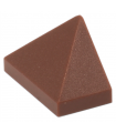 Reddish Brown Slope 45 2 x 1 Triple with Bottom Stud Holder