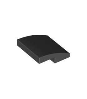 Black Slope, Curved 2 x 2 No Studs