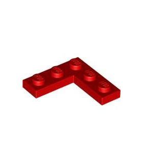 Red Plate 3 x 3 Corner