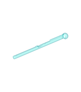 Trans-Light Blue Projectile Arrow, Bar 8L with Round End (Spring Shooter Dart)