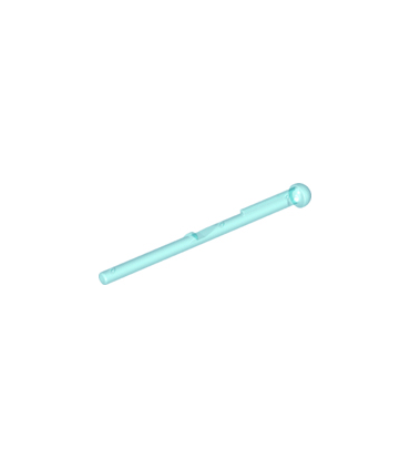 Trans-Light Blue Projectile Arrow, Bar 8L with Round End (Spring Shooter Dart)