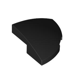 Black Slope, Curved 2 x 2 x 2/3 Corner Round