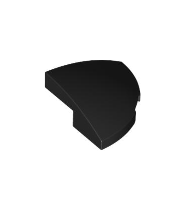 Black Slope, Curved 2 x 2 x 2/3 Corner Round