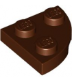 Reddish Brown Plate, Round Corner 2 x 2