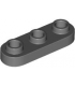 Dark Bluish Gray Plate, Round 1 x 3 with Open Studs