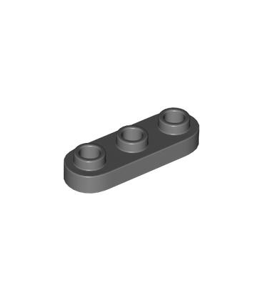Dark Bluish Gray Plate, Round 1 x 3 with Open Studs