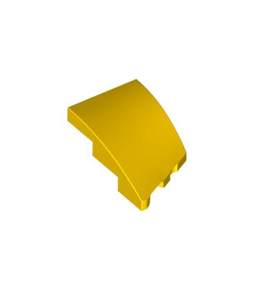 Yellow Wedge 3 x 2 Left No Studs