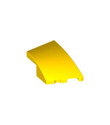 Yellow Wedge 3 x 2 Right No Studs