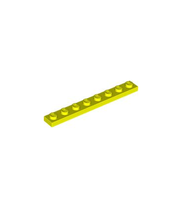 Neon Yellow Plate 1 x 8