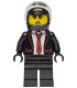 Police - City Bandit Crook Female, Black Tuxedo with Red Tie, Black Legs, Black Helmet