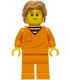 Police - City Jail Prisoner Male, Orange Prison Jumpsuit, Medium Nougat Wavy Hair, Sideburns, Orange Glasses