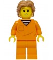 Police - City Jail Prisoner Male, Orange Prison Jumpsuit, Medium Nougat Wavy Hair, Sideburns, Orange Glasses