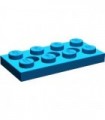 Blue Technic, Plate 2 x 4 with 3 Holes