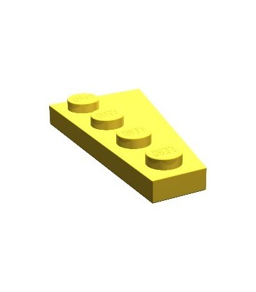 Yellow Wedge, Plate 4 x 2 Left