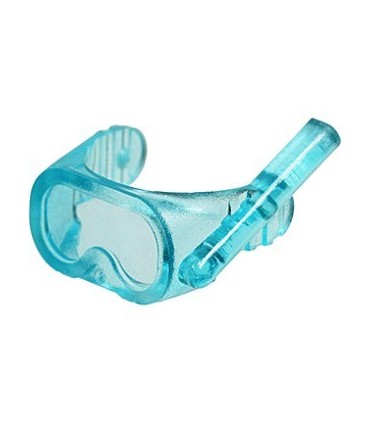 Trans-Light Blue Minifig, Visor Scuba Diver Mask
