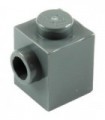Dark Bluish Gray Brick, Modified 1 x 1 with Stud on 1 Side