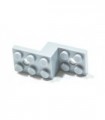 Light Bluish Gray Bracket 5 x 2 x 1 1/3 with 2 Holes