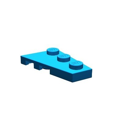 Blue Wedge, Plate 3 x 2 Right