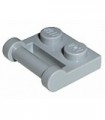 Light Bluish Gray Plate, Modified 1 x 2 with Handle on Side - Closed Ends