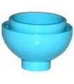Medium Azure Brick, Round 2 x 2 Dome Bottom