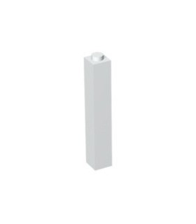 White Brick 1 x 1 x 5 - Solid Stud