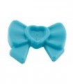 Medium Azure Friends Accessories Hair Decoration, Bow with Heart, Long Ribbon and Pin