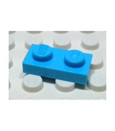 Medium Azure Plate 1 x 2