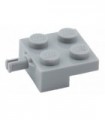 Light Bluish Gray Plate, Modified 2 x 2 with Wheel Holder
