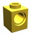 Yellow Technic, Brick 1 x 1 with Hole