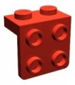 Red Bracket 1 x 2 - 2 x 2