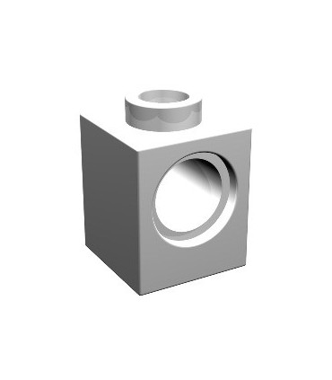 White Technic, Brick 1 x 1 with Hole