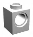 White Technic, Brick 1 x 1 with Hole