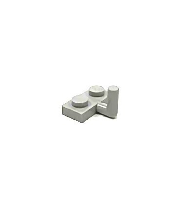 Light Bluish Gray Plate, Modified 1 x 2 with Arm Up (Horizontal Arm Length 5mm)