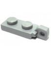 Light Bluish Gray Hinge Plate 1 x 2 Locking with 1 Finger On End